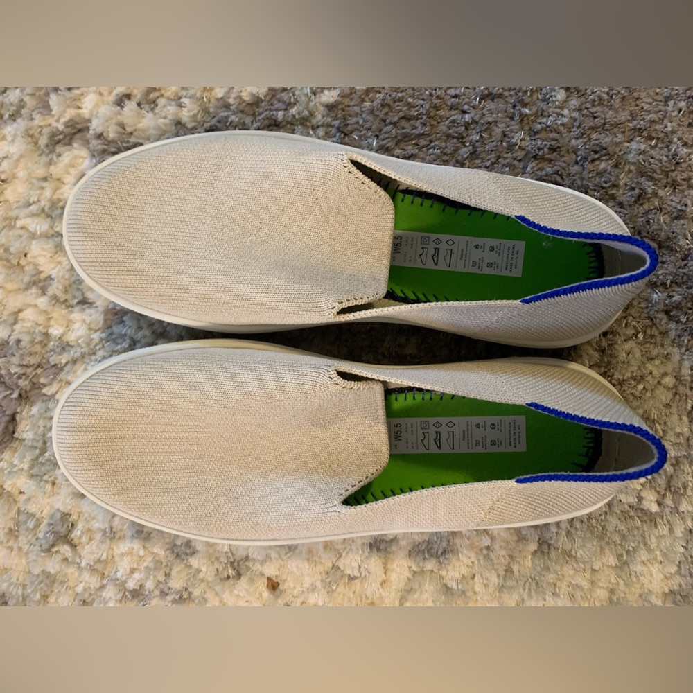 Rothy’s Original Slip On Sneaker - Light Grey - Picture 3 of 11